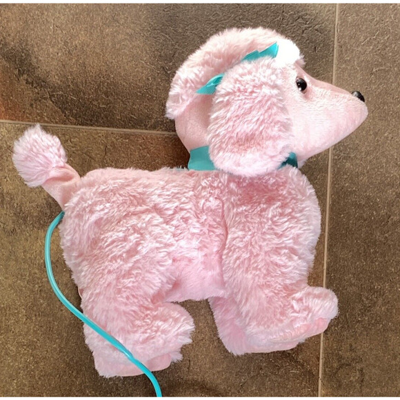 Kid Connection 9 inch Pink Plush Poodle Walking Bark Pet Remote Controlled Leash - Picture 8 of 11
